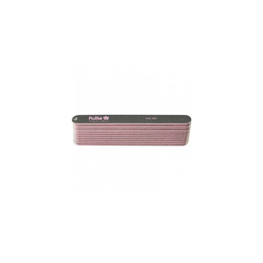 Pollié - Pack 12 limas de uñas 100/180 Profesional